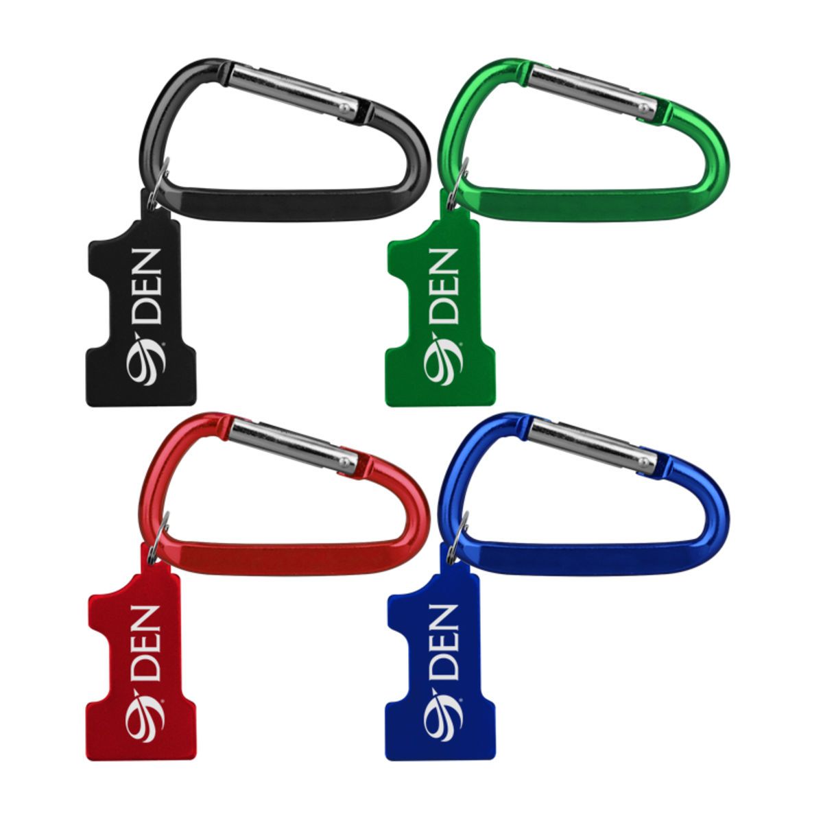 Aluminum Key Holder & Dog Tag with Carabiner