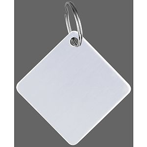 Aluminum Diamond Shaped Key Holder & Dog Tag