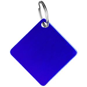 Aluminum Diamond Shaped Key Holder & Dog Tag