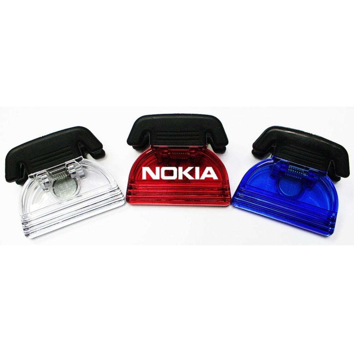 Jumbo size telephone shaped magnetic memo clip holder with strong grip