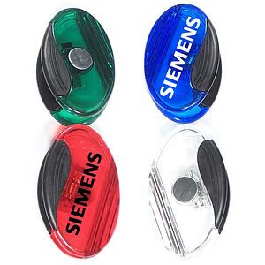 Jumbo size sleek oval magnetic memo clip holder with strong grip with strong grip