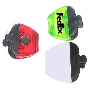 Jumbo size apple shaped magnetic memo clip holder with strong grip