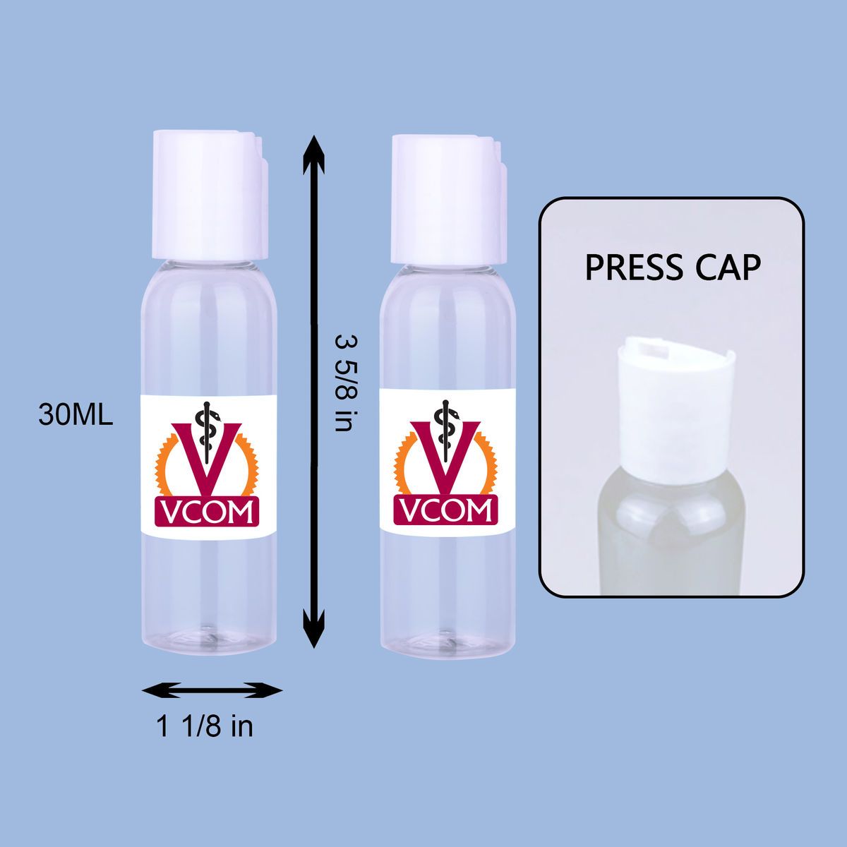 PPE 1 Oz.Gel Bottle for Hand Sanitizer
