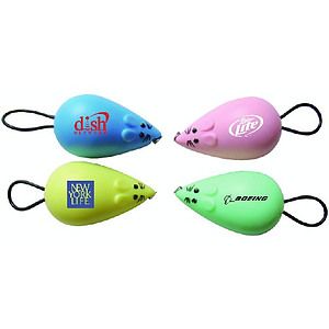 Mouse shape tape measure with tail ring rope.