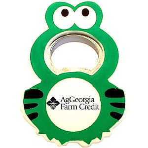 Jumbo size frog shape magnetic bottle opener