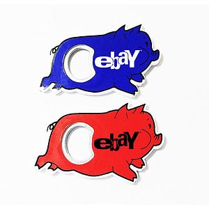 Jumbo size pig shape magnetic bottle opener