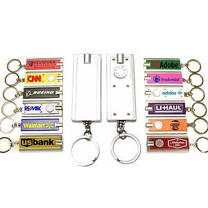 Rectangular Flashlight Key Chain