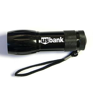 Metal 9 LED flashlight