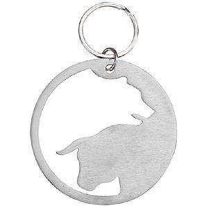 Bull and Bear Stainless Steel Bottle Opener KeyChain