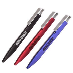 Blue Ink Triangular Click Action Pen