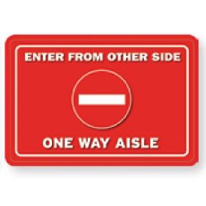 Aisleway Traffic Flow Floor Decal Kit