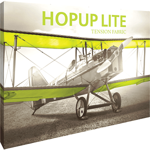Hopup Lite 10ft Straight Full Height Tension Fabric Display & Fitted Graphic