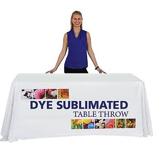 Full Coverage 6' Premium Dye Sub Printed Table Throw