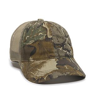 Washed Camo Mesh Back
