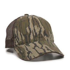 Washed Camo Cap w/Contrasting Mesh Back