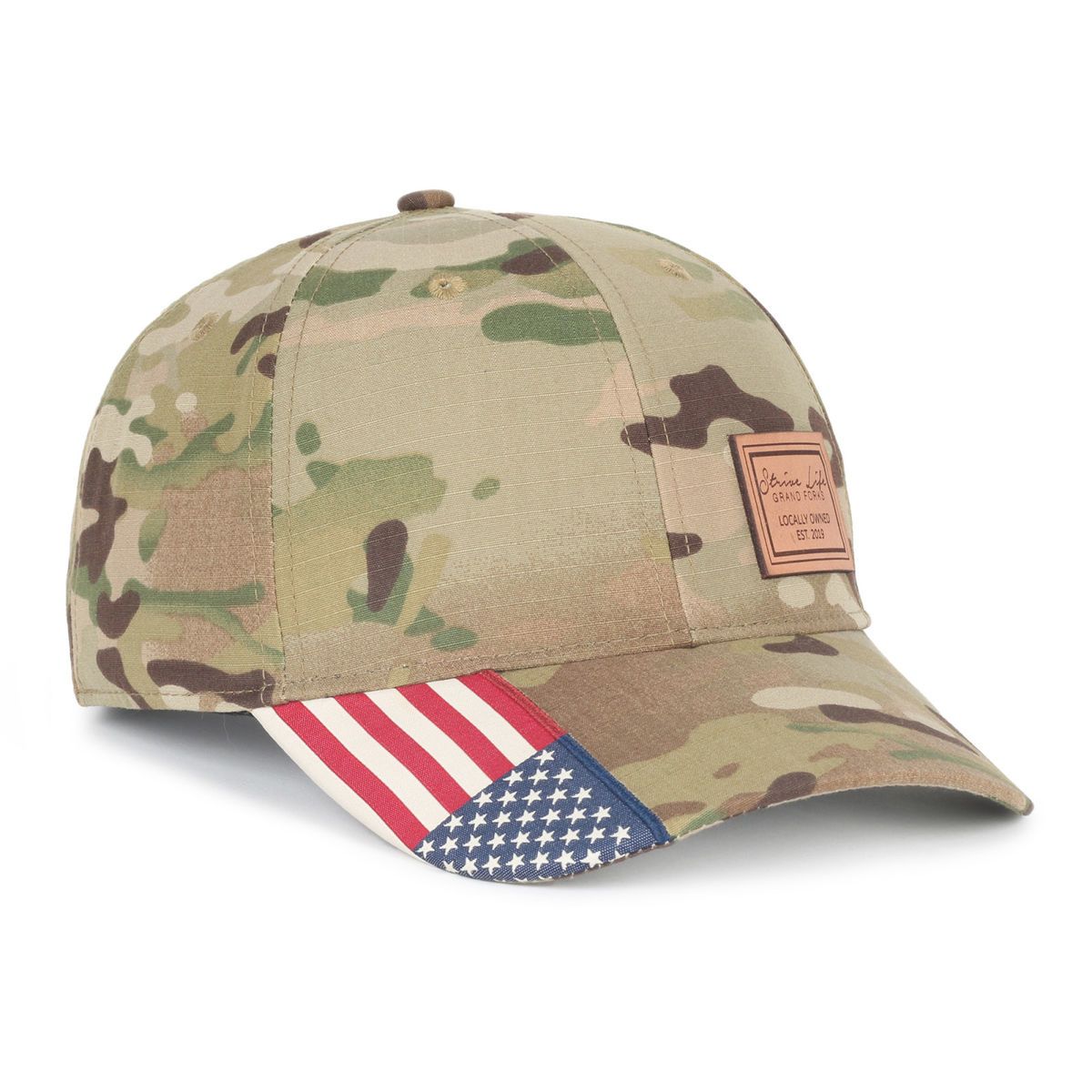 Multicam Cap w/Flag Visor | Inkmule