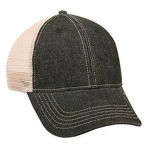 Heavy Washed Denim Mesh Back Cap