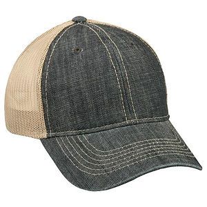 Heavy Washed Denim Mesh Back Cap
