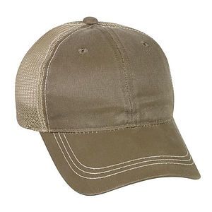 Weathered Cotton Mesh Back Cap