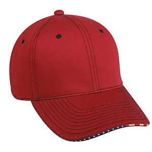 Structured Twill w/Flag Sandwich Visor