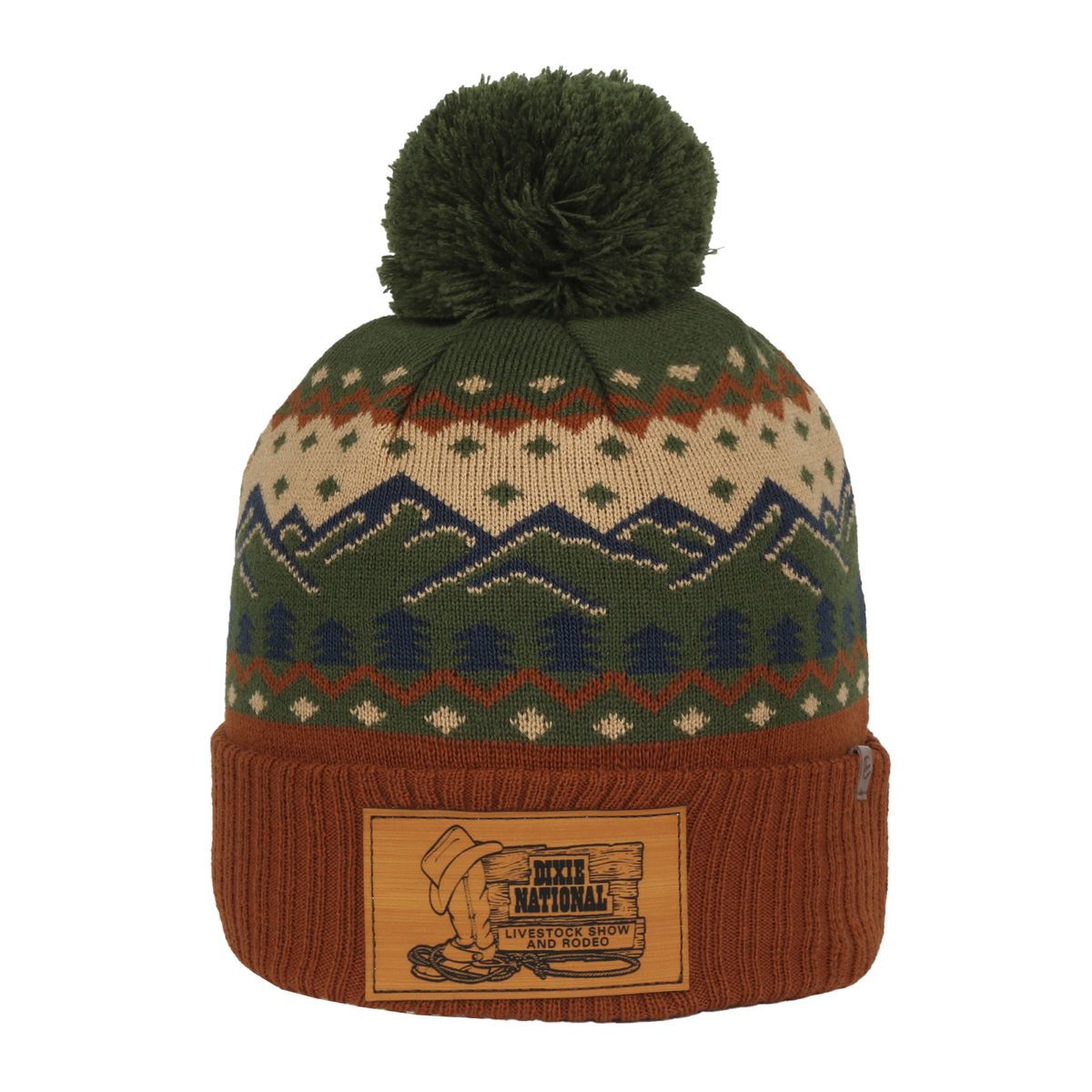 Graphic Watch Cap with Pom