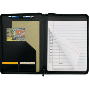 FSC® Mix Windsor Impressions Zip Padfolio