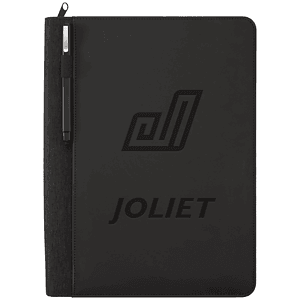 FSC® Mix Vienna Heathered Zippered Padfolio