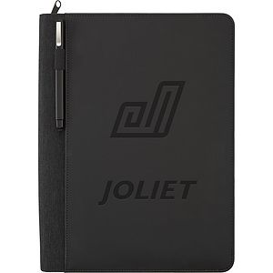 FSC® Mix Vienna Heathered Zippered Padfolio