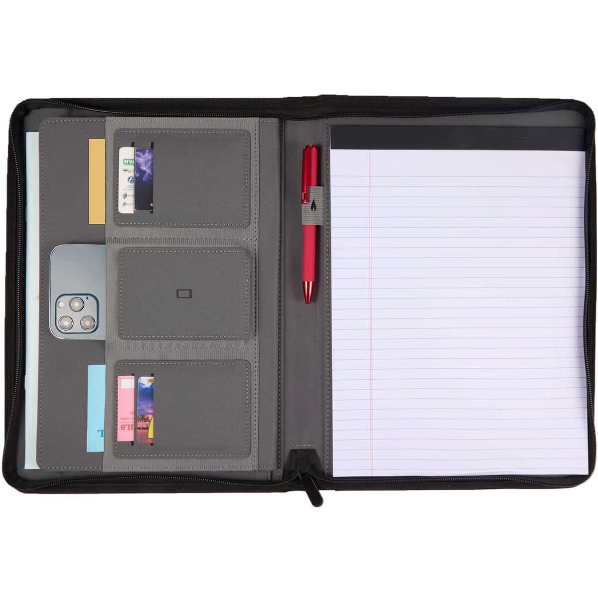 Puffer  Zippered Padfolio with FSC© Recycled Paper