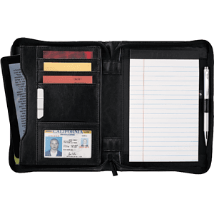FSC® Mix Renaissance Jr. Zippered Padfolio
