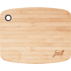 Large Bamboo Cutting Board with Silicone Grip