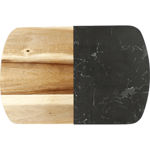 Black Marble Cheese Board Set with Knives