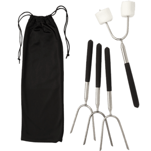 Extendable 34" Roasting Sticks with Carrying Case