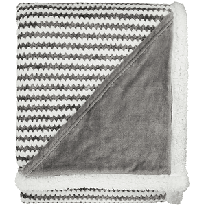 Field &amp; Co.® Chevron Striped Sherpa Blanket