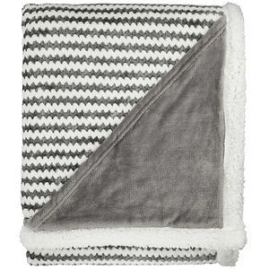 Field &amp; Co.® Chevron Striped Sherpa Blanket