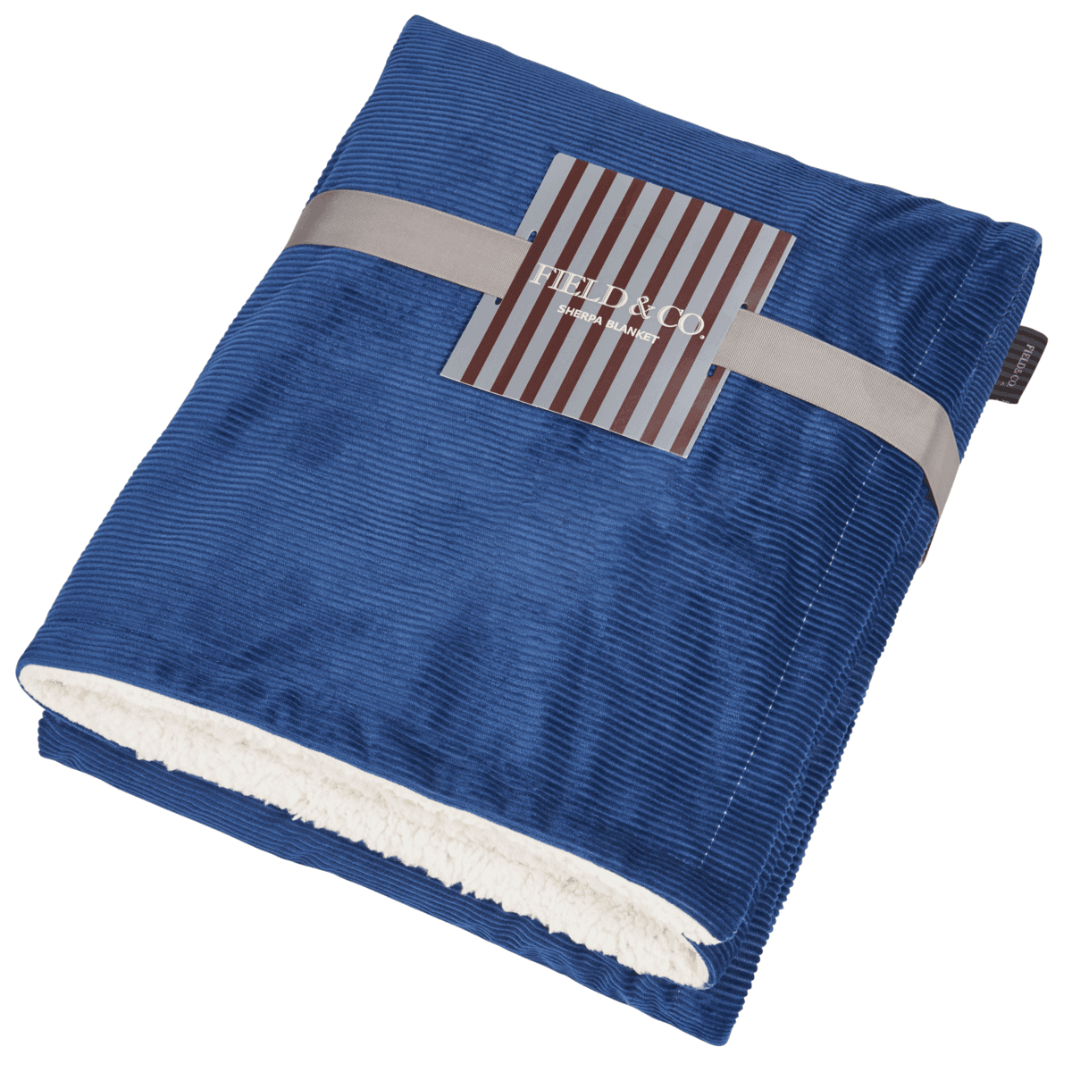Promotional Field and Corduroy Sherpa Blanket Personalized