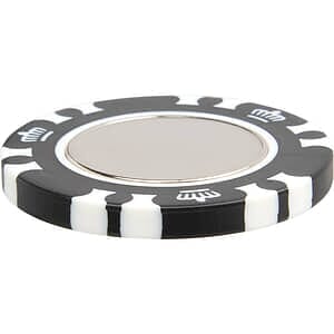 Recycled Poker Chip w/ Metal Ballmarker