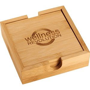 Bamboo Coaster Set