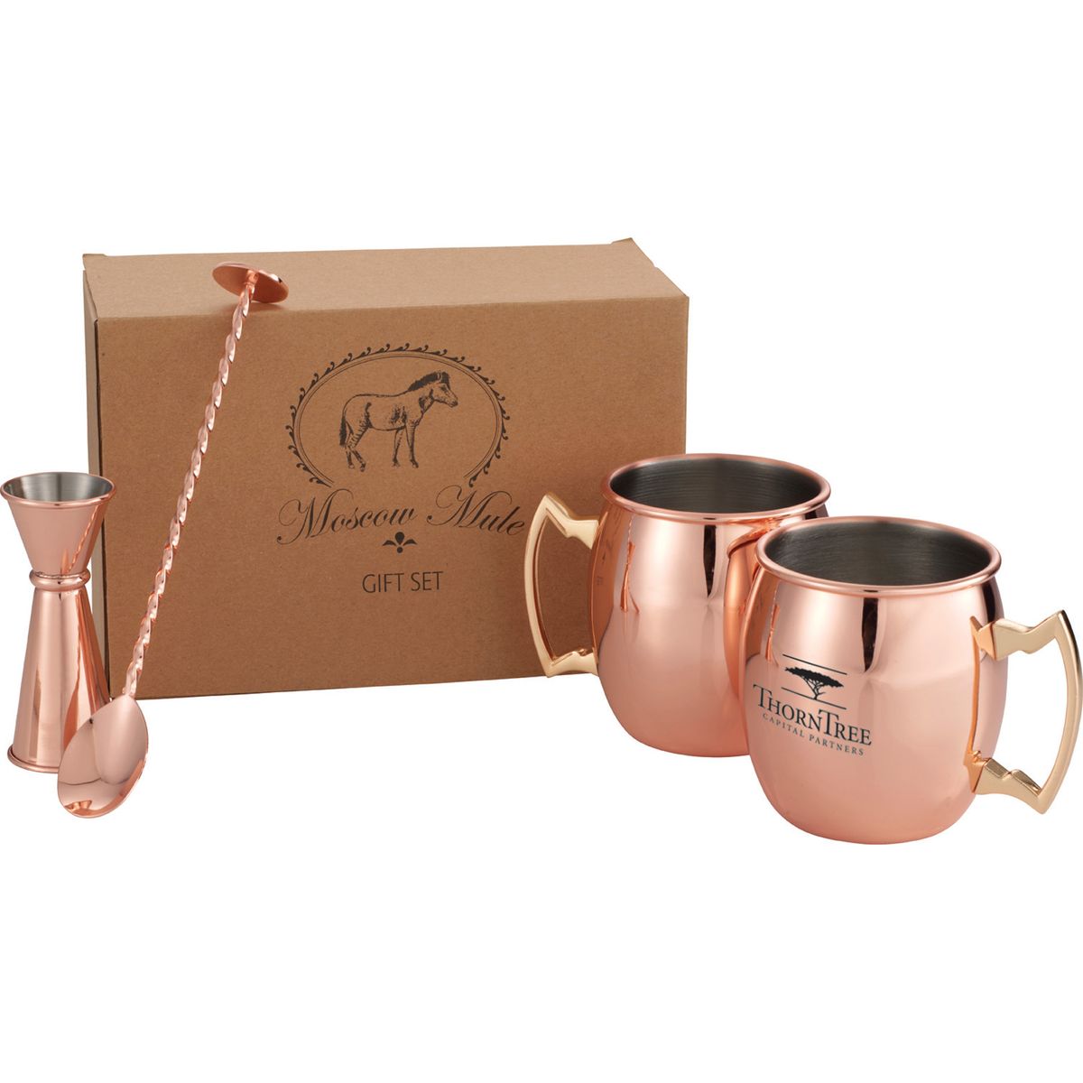 Promotional Moscow mule mug 4in1 gift set Personalized With Your