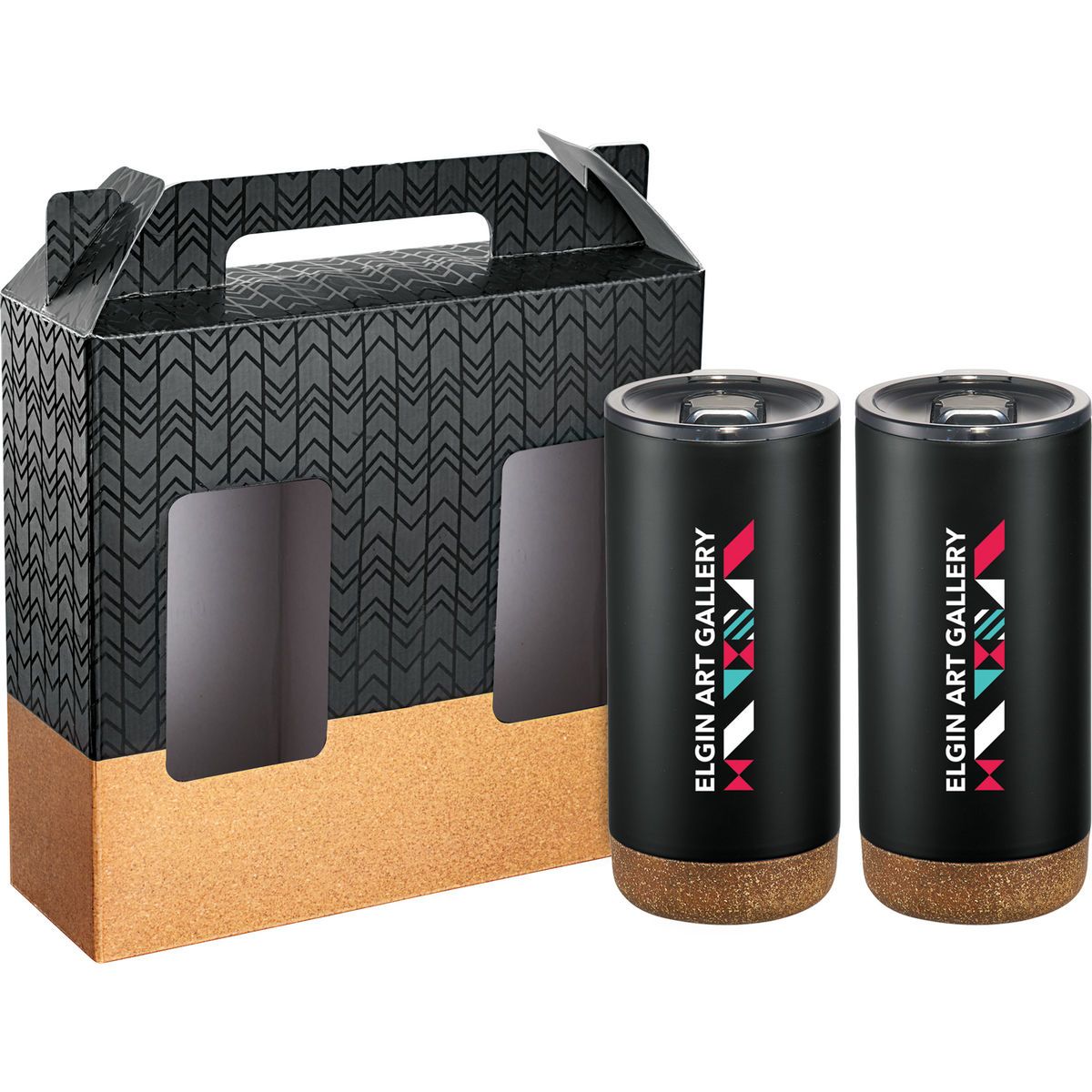 Valhalla copper vacuum tumbler gift set with cork Order Swag