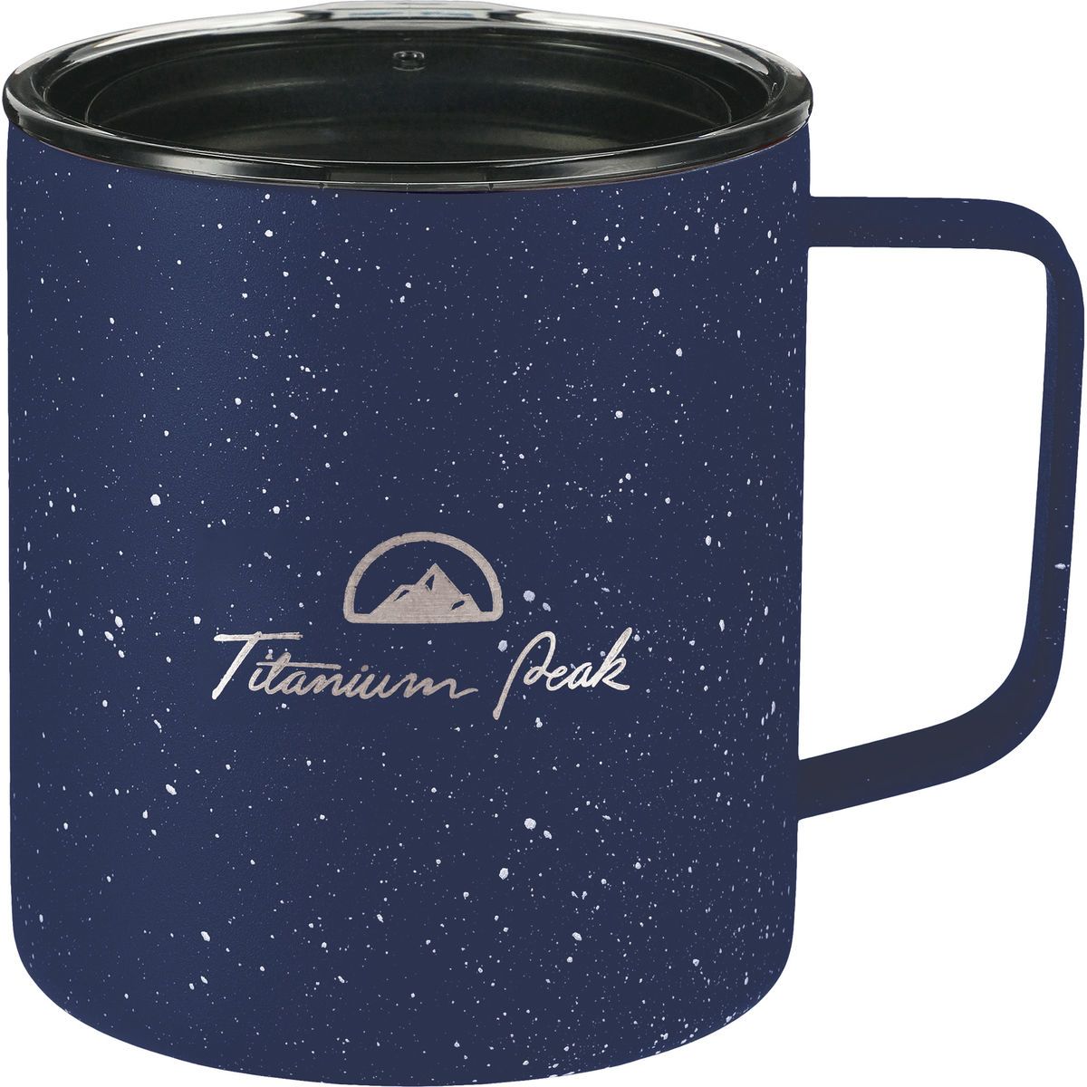 Promotional Speckled rover cop vac camp mug 14oz powder coated