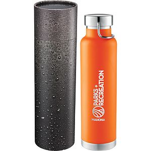 Thor Copper Vac Bottle 22oz With Cylindrical Box