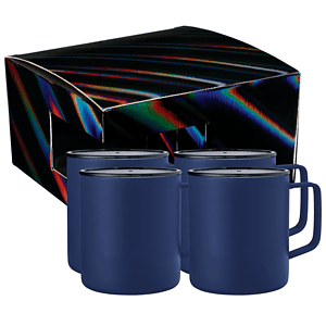 Rover Camp Mug 14oz Powder coated 4 in 1 Gift Set