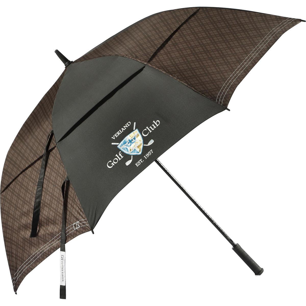 Promotional 64" cutter & buck plaid golf umbrella Personalized With