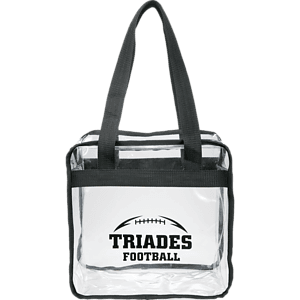 Game Day Clear Zippered Safety Tote
