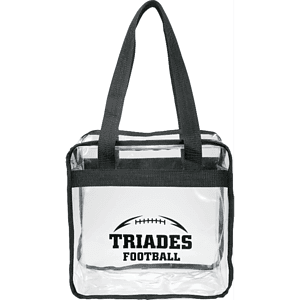Game Day Clear Zippered Safety Tote