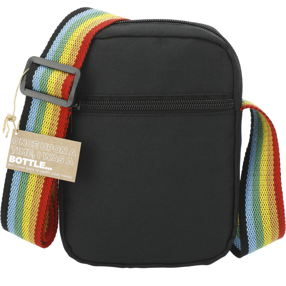 Rainbow rpet crossbody tote Corporate Specialties