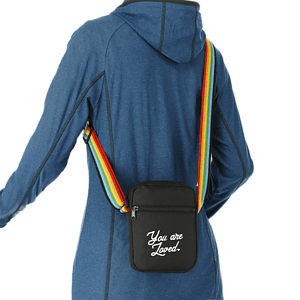 Rainbow RPET Crossbody Tote