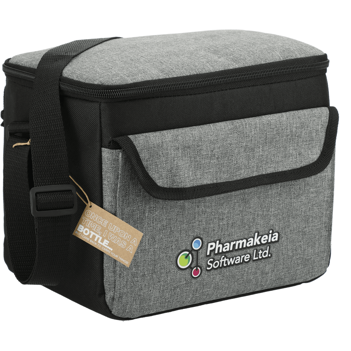 Promotional Recycled boxy 9 can lunch cooler Personalized With Your