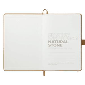 5.5" x 8.5" Washable Kraft Stone Bound Journal